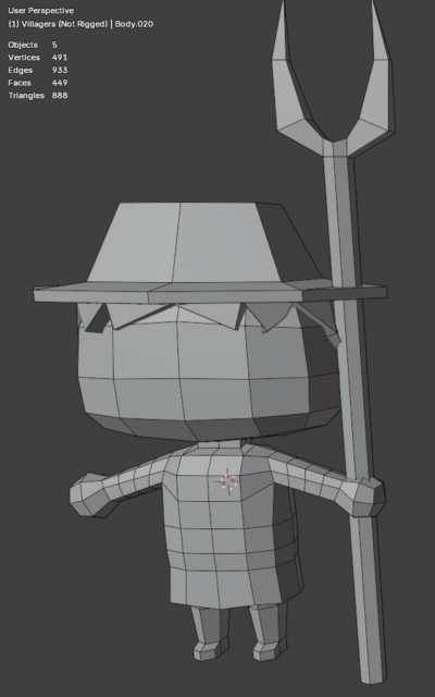 DDArt-VillagerOneWireframe